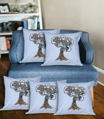 tree printing cushion cover