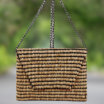 Cane Bamboo Bag Women's Natural Cane Bead Bag