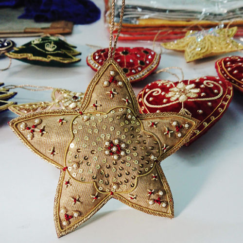 Embroidery Christmas Decorative Special Holiday Star