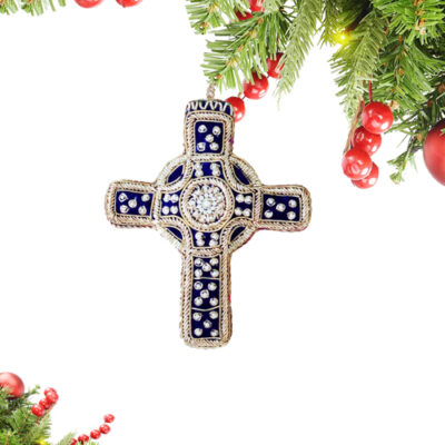 Fabric Hanging Decor Christmas Cross