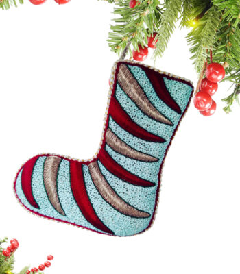 Christmas Stocking Hand Thread Embroidery Pattern