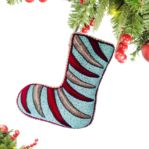 Christmas Stocking Hand Thread Embroidery Pattern