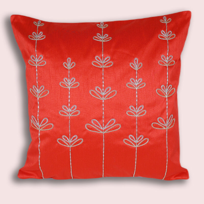 6x16 Handcrafted Cushion Cover with Exquisite Embroidery