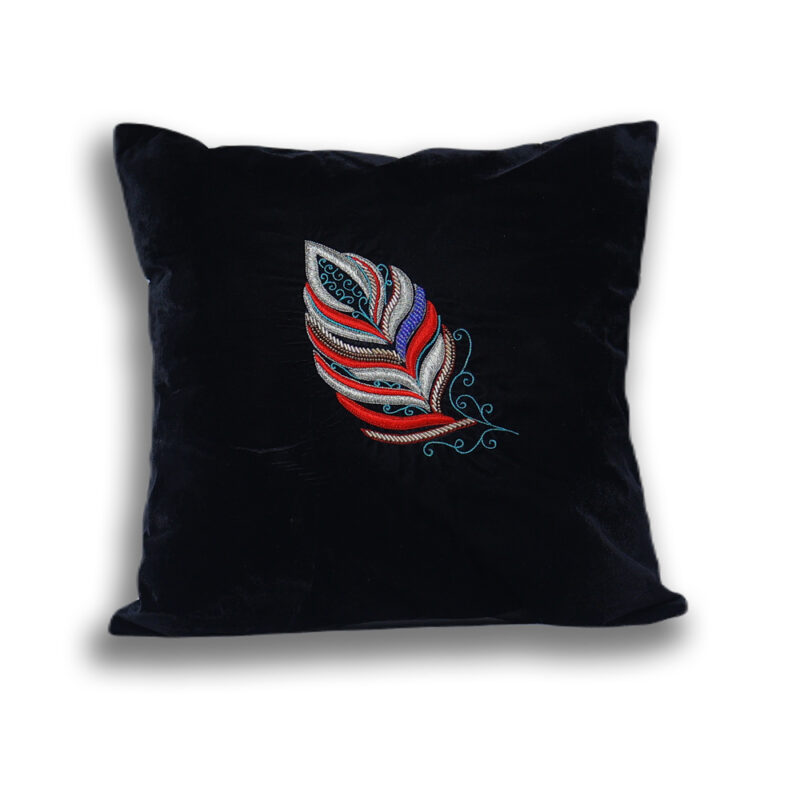 Floral Leave Embroidered Cushion Cover Set Of 2 Cheapest Price