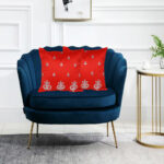 Silk Gota Patti Cushion Cover Festive Sofa Cushion Cover