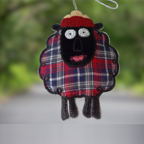 Black Fluffy Sheep London Souvenirs England Decor Toy