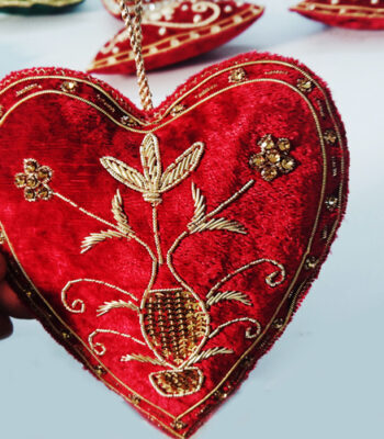 Christmas Decor Red Heart